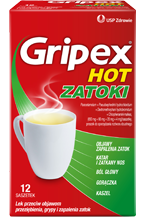 Грипекс Хот <br> НОСОВІ ПАЗУХИ <br> (Gripex® Hot Zatoki)
